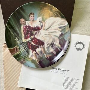 1985 Edwin M Knowles The King and I Collector Plate Shall We Dance